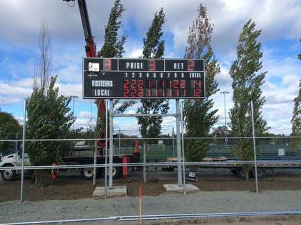 Pointage Pro presents  Baseball  Nevco scoreboards, based on the requirements of each league.