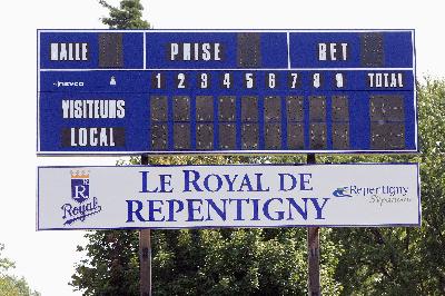 Tableau de baseball 1608 (18' x 8') - Parc Champigny, Ville de Repentigny, Qc